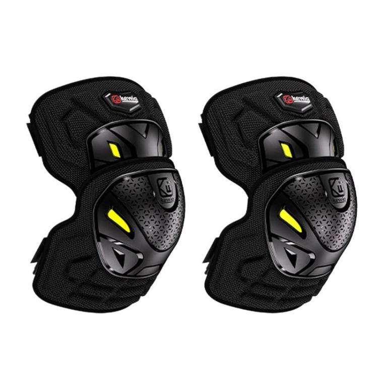 Kewig 2pcs Quick-Release Shockproof Motorcycle Riding Protective Covers Anti-Fall Knee & Elbow Pads, Elbow Guard L, Elbow Guard M, Knee Guard L, Knee Guard M – Shockproof, TPU Knee Guard L