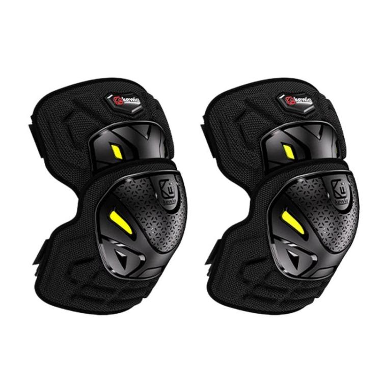 Kewig 2pcs Quick-Release Shockproof Motorcycle Riding Protective Covers Anti-Fall Knee & Elbow Pads, Elbow Guard L, Elbow Guard M, Knee Guard L, Knee Guard M – Shockproof, TPU Knee Guard M