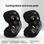Kewig 2pcs Quick-Release Shockproof Motorcycle Riding Protective Covers Anti-Fall Knee & Elbow Pads, Elbow Guard L, Elbow Guard M, Knee Guard L, Knee Guard M