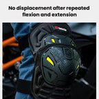 Kewig 2pcs Quick-Release Shockproof Motorcycle Riding Protective Covers Anti-Fall Knee & Elbow Pads, Elbow Guard L, Elbow Guard M, Knee Guard L, Knee Guard M
