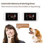 B800 Smart Anti-Bark Collar Electric Shock Dog Trainer With Color Screen & Anti-False Trigger, IP68 Waterproof, Magnetic Charging, Electric Shock Gray, Electric Shock Black