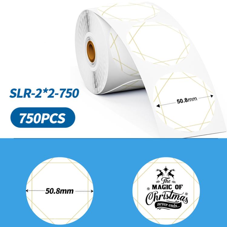Phomemo 2-Inch Round Adhesive Labels For PM241-BT/PM246S/D520-BT Printer, LASER-SILVER-BLACK-400pcs, > LASER-GOLD-BLACK-400pcs, WHITE-BLACK-750pcs, PINK-BLACK-750pcs, YELLOW-BLACK-750pcs, BLUE-BLACK-750pcs, ORANGE-BLACK-750pcs, WHITE-BLUE-750pcs... –... WHITE-BLACK-750pcs