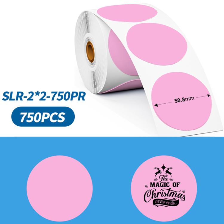 Phomemo 2-Inch Round Adhesive Labels For PM241-BT/PM246S/D520-BT Printer, LASER-SILVER-BLACK-400pcs, > LASER-GOLD-BLACK-400pcs, WHITE-BLACK-750pcs, PINK-BLACK-750pcs, YELLOW-BLACK-750pcs, BLUE-BLACK-750pcs, ORANGE-BLACK-750pcs, WHITE-BLUE-750pcs... –... PINK-BLACK-750pcs