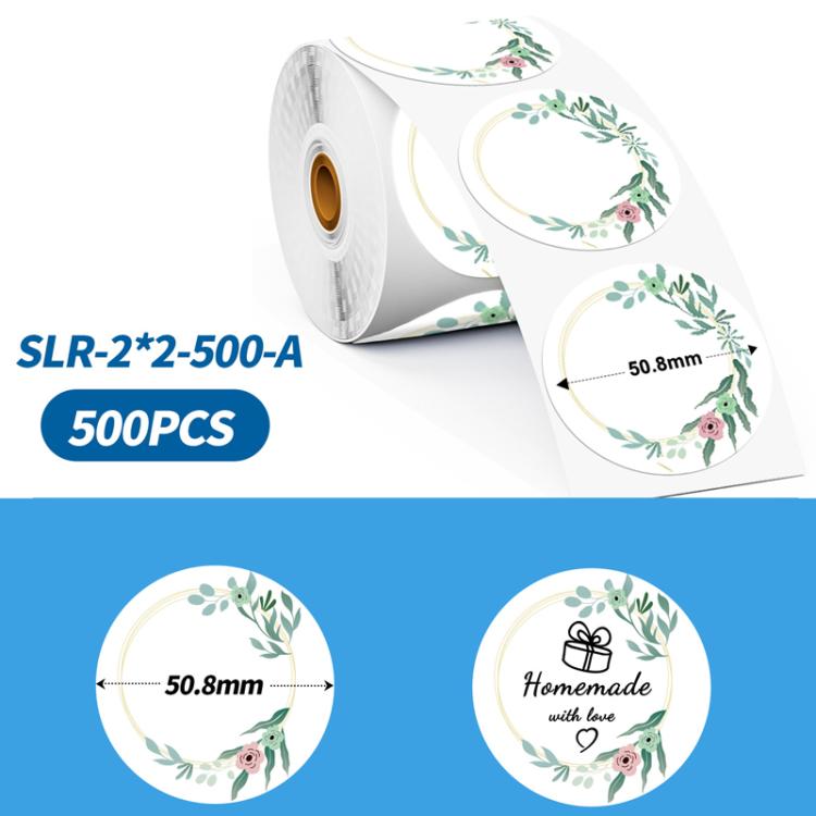 Phomemo 2-Inch Round Adhesive Labels For PM241-BT/PM246S/D520-BT Printer, LASER-SILVER-BLACK-400pcs, > LASER-GOLD-BLACK-400pcs, WHITE-BLACK-750pcs, PINK-BLACK-750pcs, YELLOW-BLACK-750pcs, BLUE-BLACK-750pcs, ORANGE-BLACK-750pcs, WHITE-BLUE-750pcs... –... COLOR-A-BLACK-500pcs