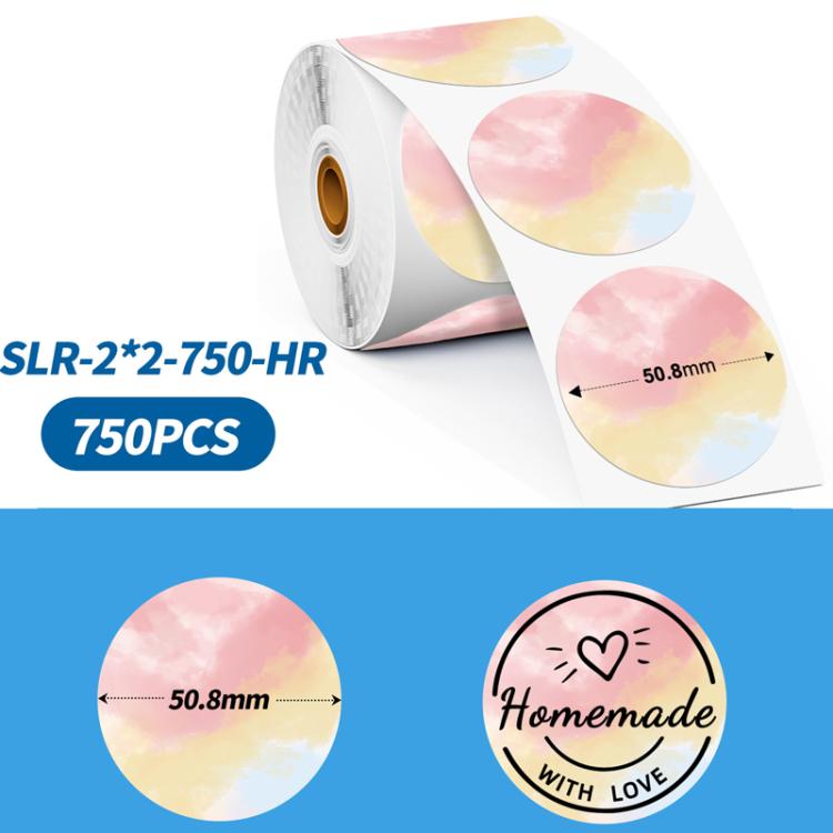 Phomemo 2-Inch Round Adhesive Labels For PM241-BT/PM246S/D520-BT Printer, LASER-SILVER-BLACK-400pcs, > LASER-GOLD-BLACK-400pcs, WHITE-BLACK-750pcs, PINK-BLACK-750pcs, YELLOW-BLACK-750pcs, BLUE-BLACK-750pcs, ORANGE-BLACK-750pcs, WHITE-BLUE-750pcs... –... MIXED-HR-BLACK-750pcs