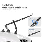 Kewig QG-11 Sports Camera Extended Suction Cup Selfie Stick Car Roof Fixed Shooting Bracket – Durable Build, Easy to Use