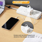 2pcs Charger Holder Phone Charging Cable Clip Plug Hook Organizer