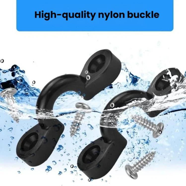 10pcs Kayak Elastic Cord C-Type Pull Buckle With Screws Deck Fixed Clip, Humplock, Canoe Accessories, C-Type Pull Buckle – Durable Build, Easy to Use