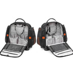 Durable Oxford Fabric Tool Tote Bag with Hard Bottom Portable Storage for Hand Tools, Testers, Measuring Instruments