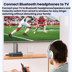 GT87 2 In 1 Bluetooth 5.4 Receiver & Transmitter RCA / AUX Wireless Audio Adapter, GT87
