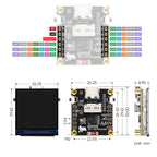 WAVESHARE ESP32-C6 1.3-Inch LCD Display Development Board, Without Pin Header, With Soldered Pin Header