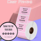 Phomemo 2.25 X 1.25 Inch Adhesive Labels For PM241-BT/PM246S/D520-BT Printer, 500pcs Laser Silver, 500pcs Laser Gold, 1000pcs White, 1000pcs Yellow, 1000pcs Pink – Durable Build, Easy to Use
