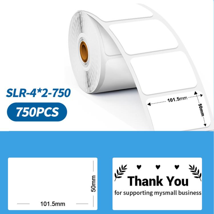 Phomemo 4 X 2 Inch White Thermal Sticker For Shipping Label Printer, 500 Sheets, 750 Sheets – Durable Build, Easy to Use 750 Sheets