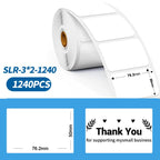 Phomemo 3 x 2 Inch Shipping Label Stickers for PM241-BT/PM246S/D520-BT Printer, White-1240Sheets, Y1-Yellow-500Sheets, Y2-Yellow-500Sheets, Z2-Brown-500Sheets (, PY1-Pink-500Sheets, PY2-Pink-500Sheets White-1240Sheets