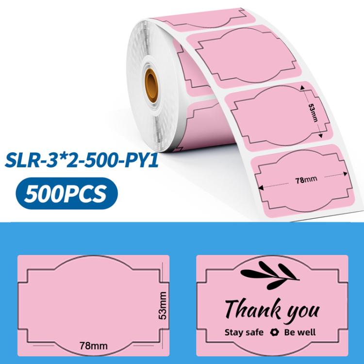 Phomemo 3 x 2 Inch Shipping Label Stickers for PM241-BT/PM246S/D520-BT Printer, White-1240Sheets, Y1-Yellow-500Sheets, Y2-Yellow-500Sheets, Z2-Brown-500Sheets (, PY1-Pink-500Sheets, PY2-Pink-500Sheets – Durable Build, Easy to Use PY1-Pink-500Sheets