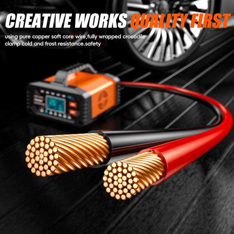 Foxsur 20A 12V/24V Portable Car Motorcycle Battery Charger, US Plug, EU Plug, UK Plug, AU Plug, JP Plug