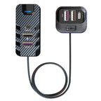 YQ2 6-Port Multi-Function Car Phone Charger 66W Fast Charging Car Charger With Cable, YQ2 – Fast Charging, TPU YQ2