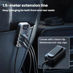 YQ2 6-Port Multi-Function Car Phone Charger 66W Fast Charging Car Charger With Cable, YQ2 – Fast Charging, TPU