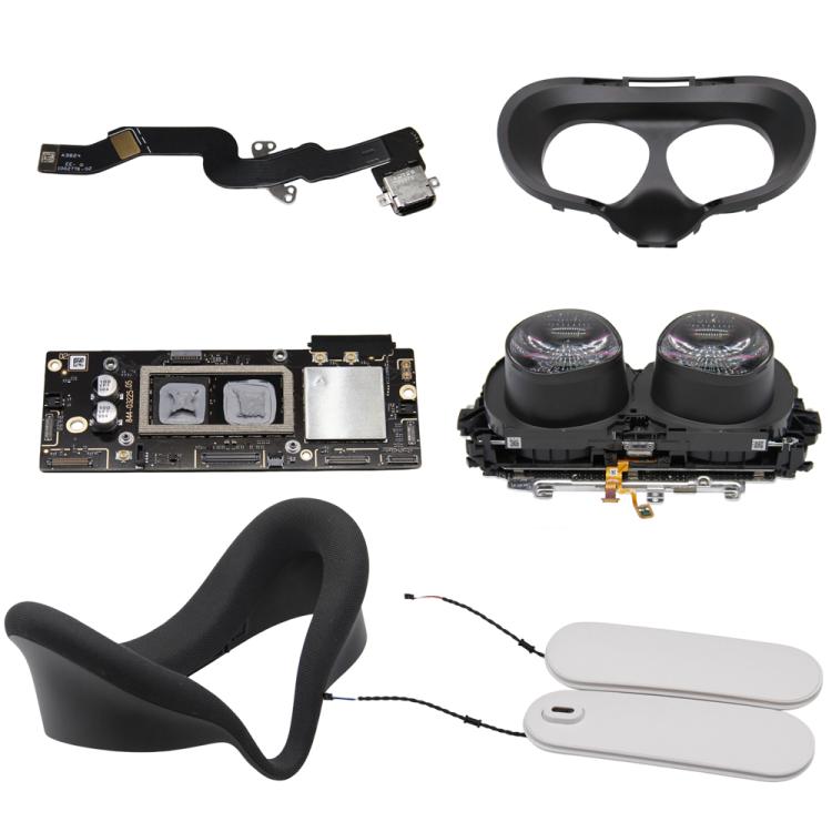 For Meta Quest 3S Repair Parts, Tail Plug Headphone Jack Flex Cable, Right Speaker, Left Speaker, Main Board 128GB
