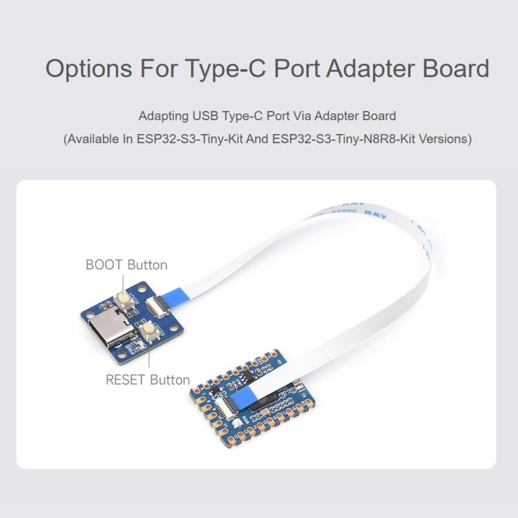 Mini Development Board Dual-Core Processor, 240MHz Running Frequency, Waveshare ESP32-S3-Tiny, Waveshare ESP32-S3-Tiny-N8R8, Waveshare ESP32-S3-Tiny-Kit, Waveshare ESP32-S3-Tiny-N8R8-Kit