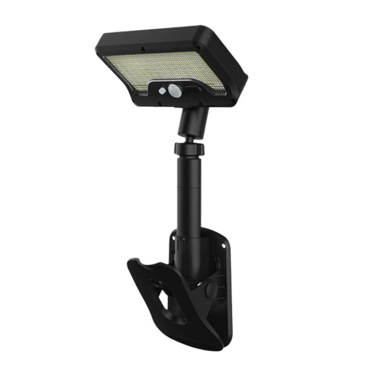 Solar Intelligent Motion Sensor Clip-On Light Outdoor Courtyard & Lawn Lamp, White Light, Warm Light, Three-Color Light Black, Three-Color Light White – Waterproof, Fast Charging Warm Light