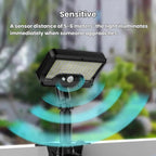 Solar Intelligent Motion Sensor Clip-On Light Outdoor Courtyard & Lawn Lamp, White Light, Warm Light, Three-Color Light Black, Three-Color Light White