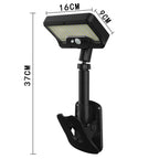 Solar Intelligent Motion Sensor Clip-On Light Outdoor Courtyard & Lawn Lamp, White Light, Warm Light, Three-Color Light Black, Three-Color Light White