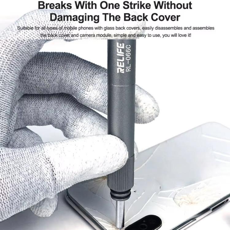 Smartphone Glass Back Cover Explosion Pen Screen Removal Tool Screen Smasher, RL-066C – Wear-resistant, Wireless Charging
