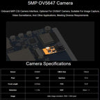 Waveshare ESP32-P4-WIFI6 4.3inch Development Board, 480 × 800 Resolution, 5-Point Touch, Onboard Audio Codec Chip, Basic Model, With OV5647 Camera