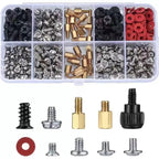 228pcs Computer Case Screw Set PC Mounting Screws Kit For Hard Drive, Motherboard, 228pcs /Set