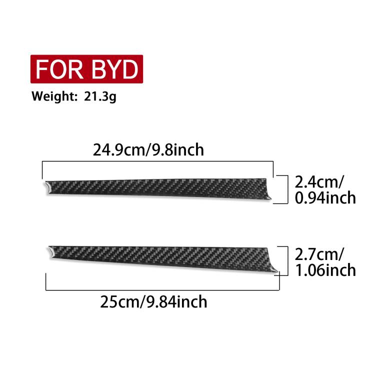 For 2022-2025 BYD Seal Right-Hand Drive 2pcs /Set Passenger Side Dashboard Trim Sticker, Right-Hand Drive – Durable Build, Easy to Use