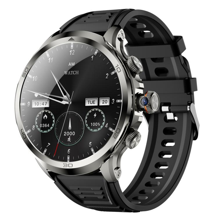 4G Global Access Google Store Rotating Camera Smartwatch Black 3+32G