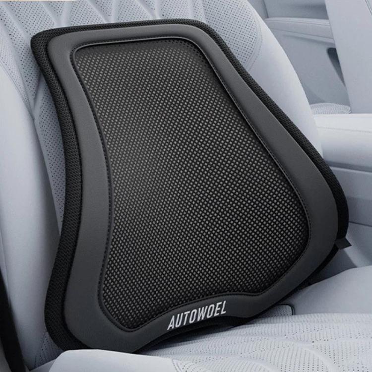AUTOWOEL Universal Car Ventilated Lumbar Support Portable Car Seat Back Cushion, Without Fan Grey, Without Fan Blue, With Fan Grey, With Fan Blue Without Fan Grey