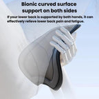 AUTOWOEL Universal Car Ventilated Lumbar Support Portable Car Seat Back Cushion, Without Fan Grey, Without Fan Blue, With Fan Grey, With Fan Blue