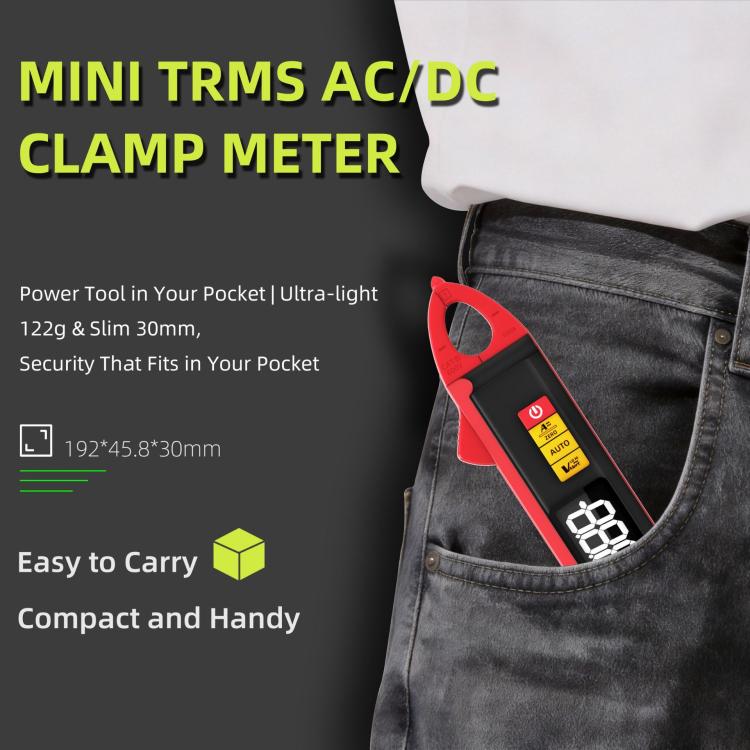 High Precision Smart Clamp Meter AC/DC 100A 6000-Count Multimeter, UX1 – Durable Build, Easy to Use
