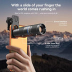 APEXEL TeleZoom 5–10X Zoom Telephoto Lens Kit for Smartphone with All-in-One Universal Clip, APL-T5-10X