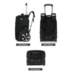 20 Inch Carry-On Trolley Backpack Large Capacity Waterproof Oxford Travel Duffle Bag With Wheels & TSA Lock
