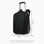 20 Inch Carry-On Trolley Backpack Large Capacity Waterproof Oxford Travel Duffle Bag With Wheels & TSA Lock
