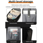 20 Inch Carry-On Trolley Backpack Large Capacity Waterproof Oxford Travel Duffle Bag With Wheels & TSA Lock