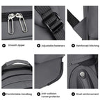 Large Capacity Wheeled Backpack for Men Carry-On Trolley Laptop Backpack with Hidden Shoulder Straps