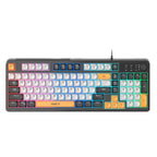 iMICE AK-300 99-key USB Backlit Multi-Color Keycap 1.5m Wired Gaming Keyboard With Dimmer Knob, AK-300 – Non-slip AK-300