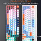 iMICE AK-300 99-key USB Backlit Multi-Color Keycap 1.5m Wired Gaming Keyboard With Dimmer Knob, AK-300 – Non-slip