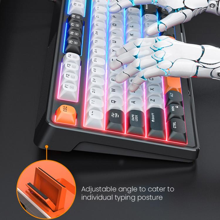 iMICE AK-300 99-key USB Backlit Multi-Color Keycap 1.5m Wired Gaming Keyboard With Dimmer Knob, AK-300 – Non-slip
