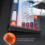 iMICE AK-300 99-key USB Backlit Multi-Color Keycap 1.5m Wired Gaming Keyboard With Dimmer Knob, AK-300 – Non-slip