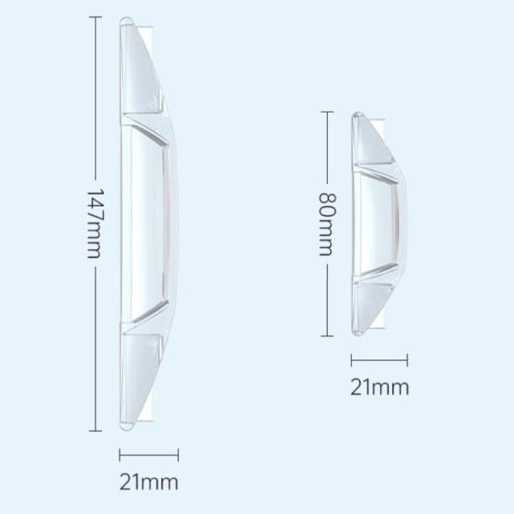 SHUNWEI SD-2158 4pcs / set Universal Car Door Anti-Collision Sticker Door Edge Anti-Scratch & Anti-Bump Rubber Strip – Waterproof, Anti-Scratch
