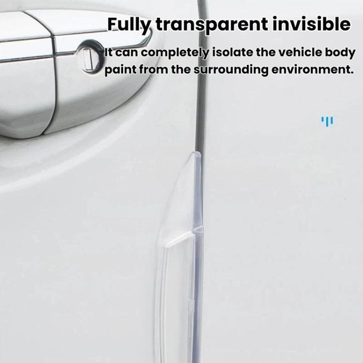 SHUNWEI SD-2158 4pcs / set Universal Car Door Anti-Collision Sticker Door Edge Anti-Scratch & Anti-Bump Rubber Strip – Waterproof, Anti-Scratch