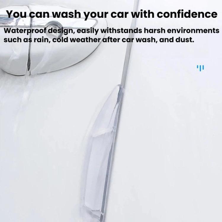 SHUNWEI SD-2158 4pcs / set Universal Car Door Anti-Collision Sticker Door Edge Anti-Scratch & Anti-Bump Rubber Strip – Waterproof, Anti-Scratch