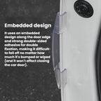 SHUNWEI SD-2158 4pcs / set Universal Car Door Anti-Collision Sticker Door Edge Anti-Scratch & Anti-Bump Rubber Strip – Waterproof, Anti-Scratch