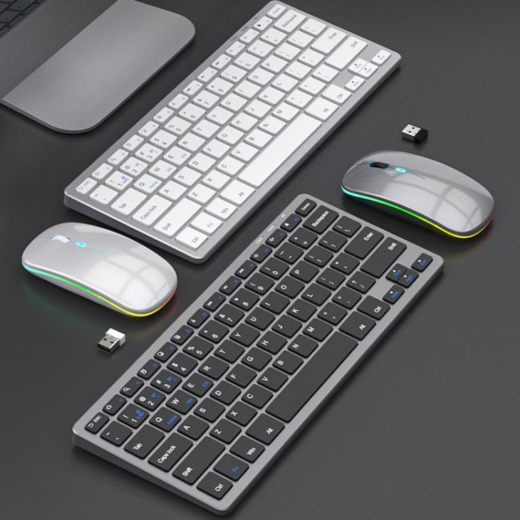 iMICE WK-102 Type-C Rechargeable Dual-Mode Wireless Keyboard and Mouse Set – Bluetooth