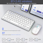 iMICE WK-102 Type-C Rechargeable Dual-Mode Wireless Keyboard and Mouse Set – Bluetooth